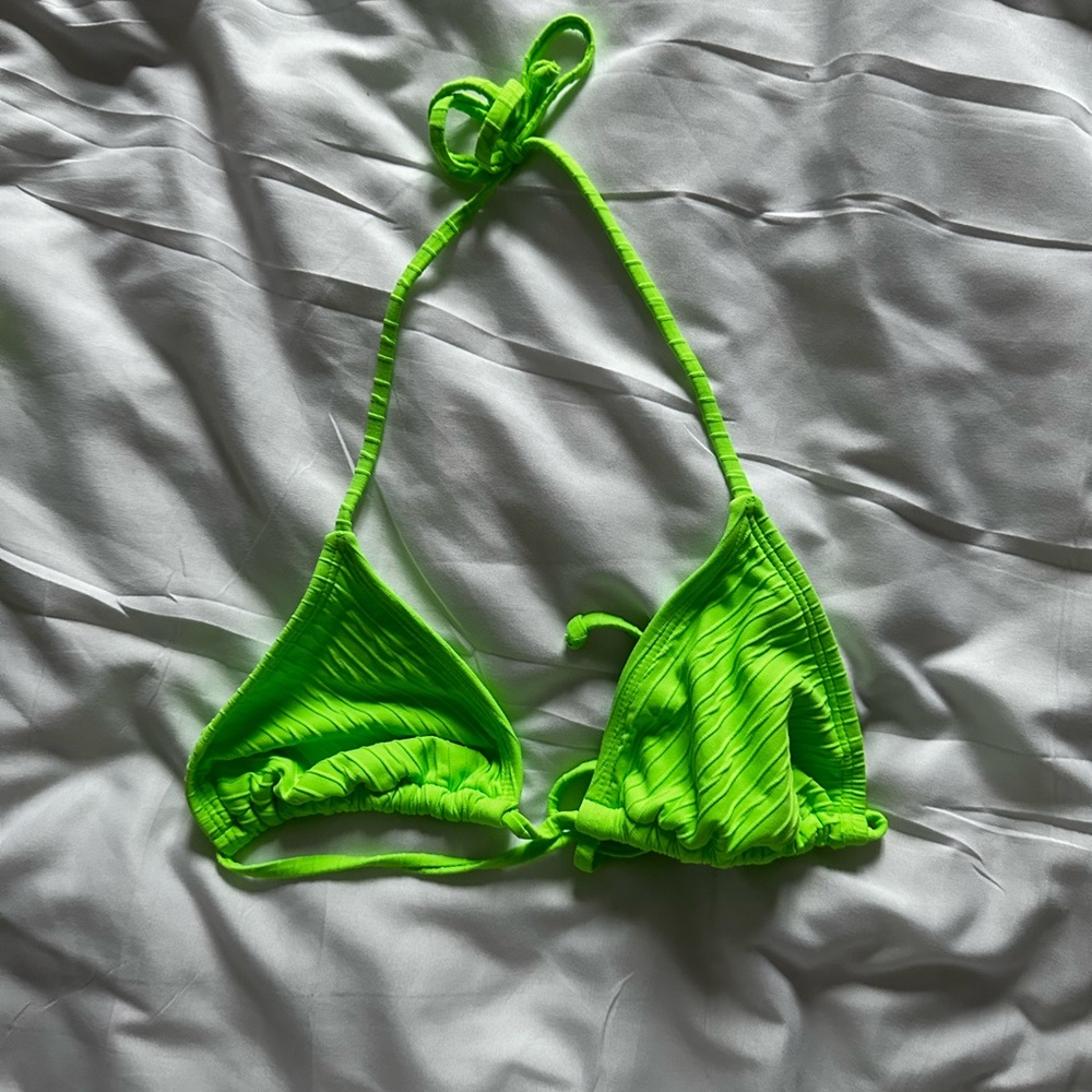 neon green swim top